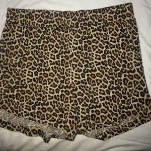 H&M Basics Cheetah Print Shorts